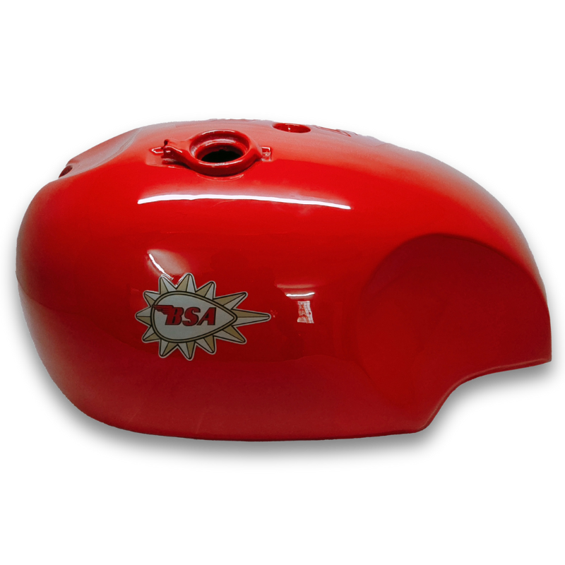 Gas Tank For 1968 BSA A65 Spitfire MkIV Red With Sticker