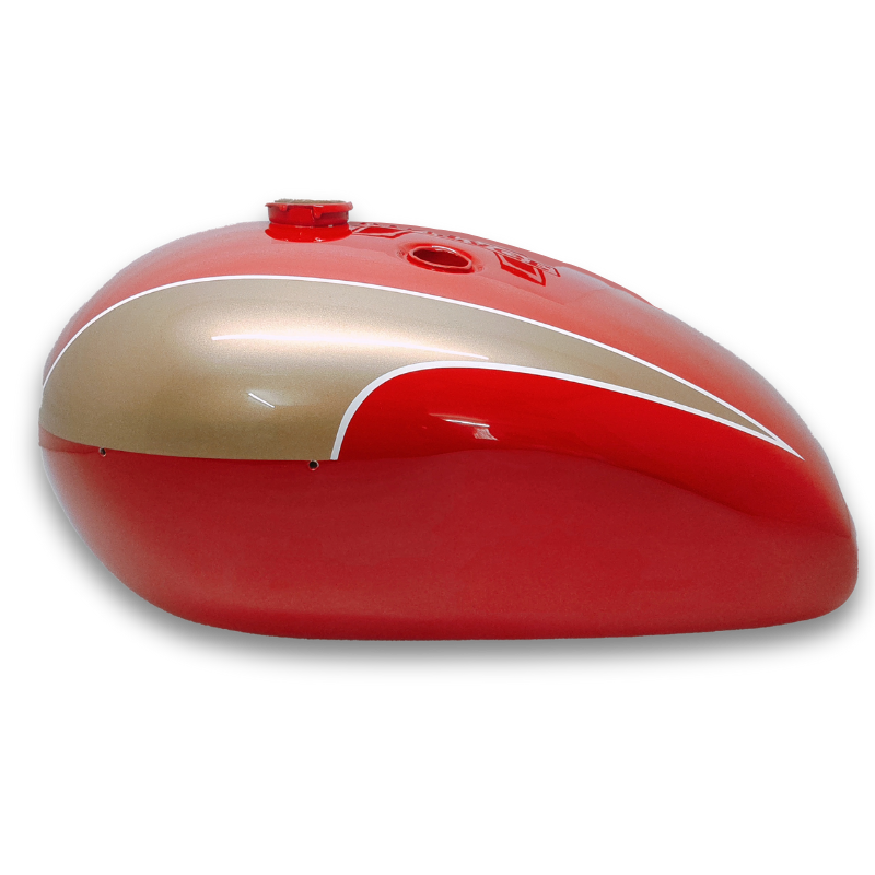 Gas Tank For 1970's Triumph T140 Bonneville Red