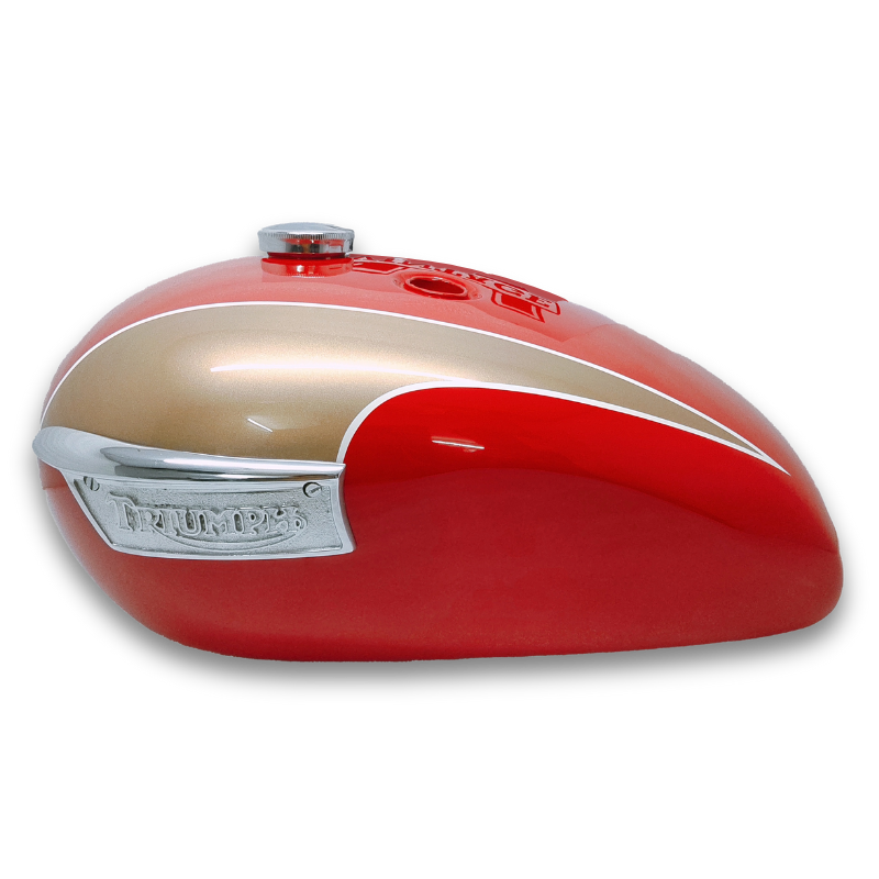 Gas Tank For 1970's Triumph T140 Bonneville Red