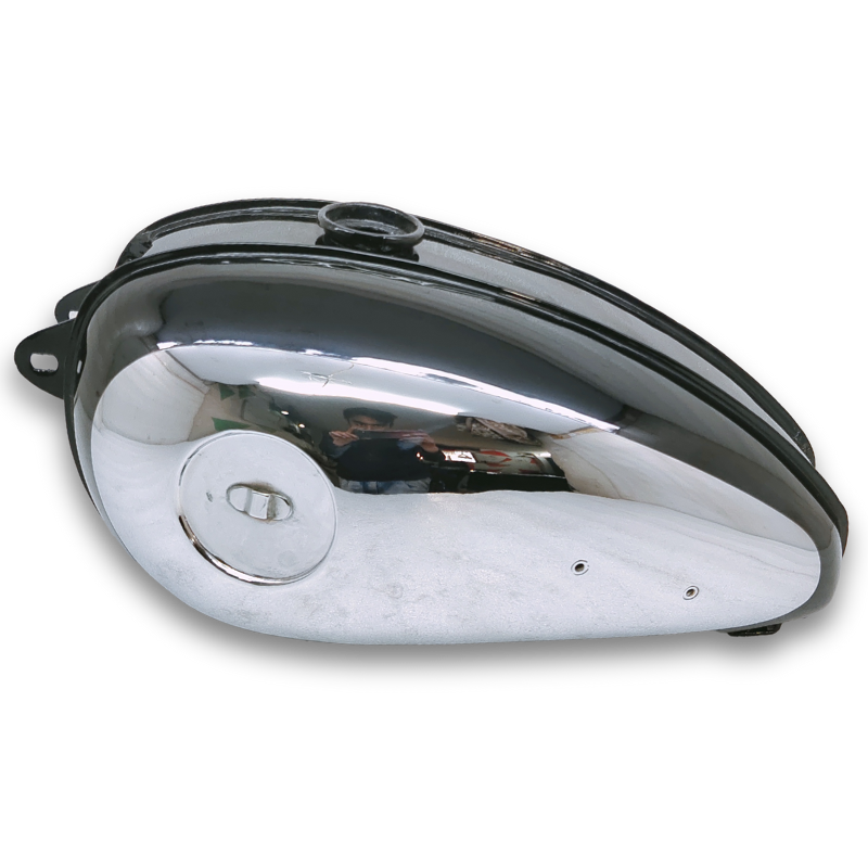Gas Tank For 1950's BSA C10 C11 C12 C11g Black and Chrome