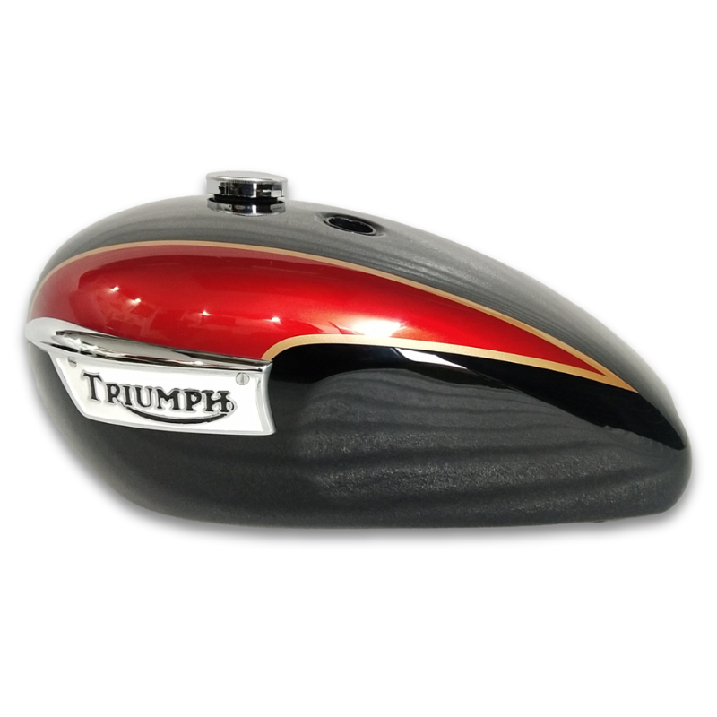 Gas Tank For Triumph T140 OIF TR7 1973-1978 Black And Cherry
