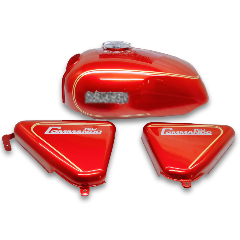 Gas Tank For Norton Commando 750 Cherry With Panels