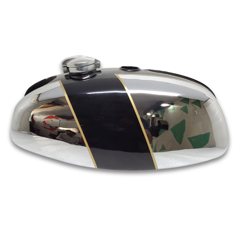Gas Tank For Bsa B25 B50 Triumph Tr25 1971-73 D355 Chromed
