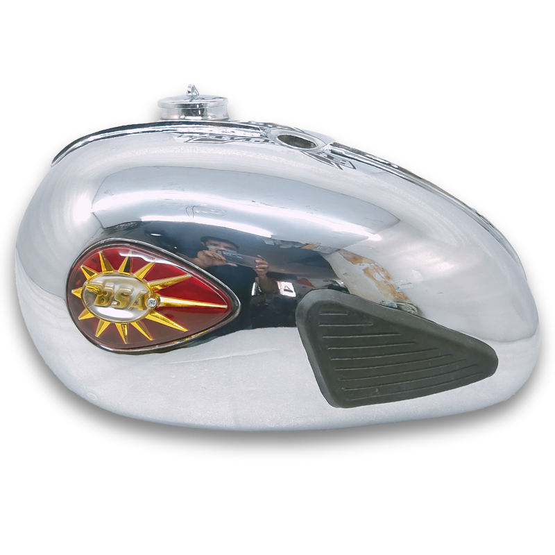 Gas Tank For 1960's BSA A65L Thunder Bolt Lighting Chrome with Badge