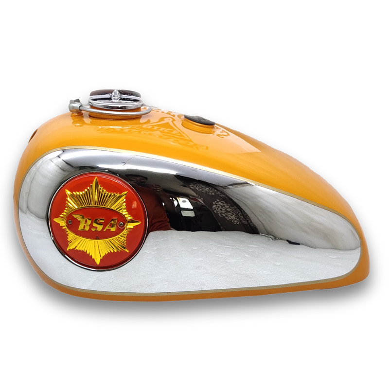 Gas Tank For BSA 1950's Catalina Scrambler 500cc Orange Complete