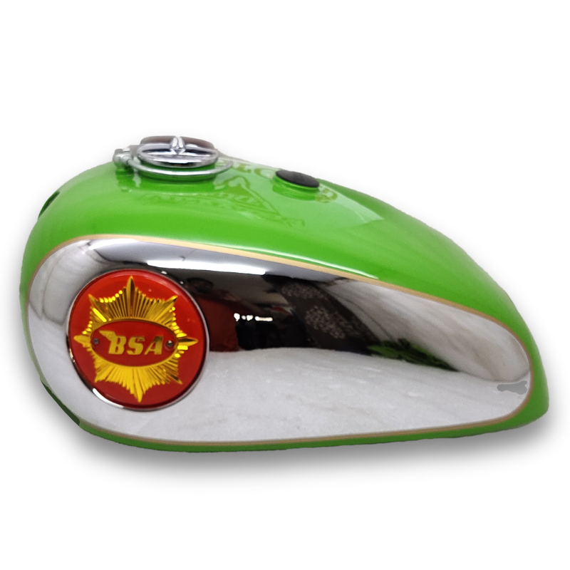 Gas Tank For BSA 1950's Catalina Scrambler 500cc Green Complete