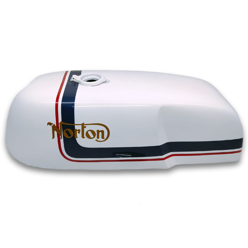 Gas Tank For 1970's Norton Dunstall Commando White