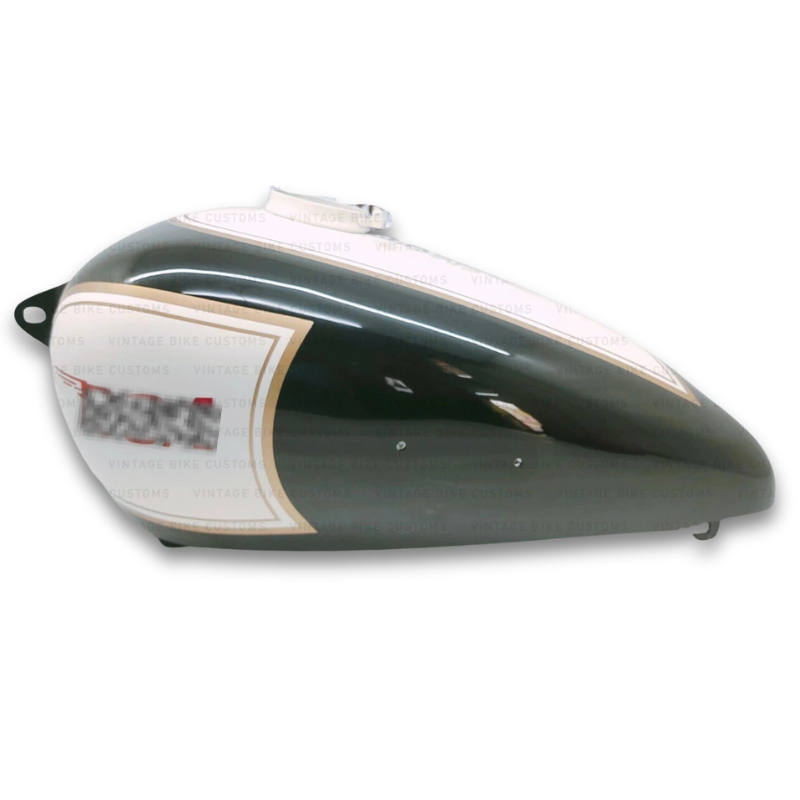 Gas Tank For BSA 1940's M20 496cc 1 cyl Civil Model Black and White