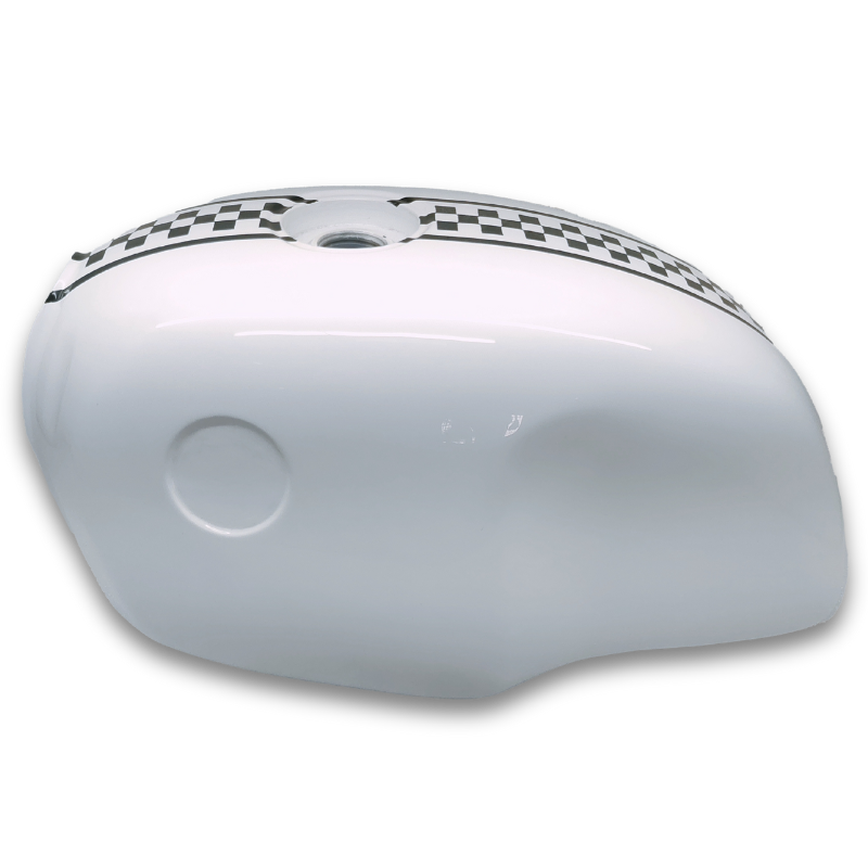 Gas Tank For Bmw R100S R100Cs R100Rs R100Rt White with Stripes