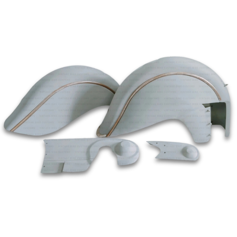 Mud Guard Set For Indian 1940's Chief 1200cc 2 cyl Complete