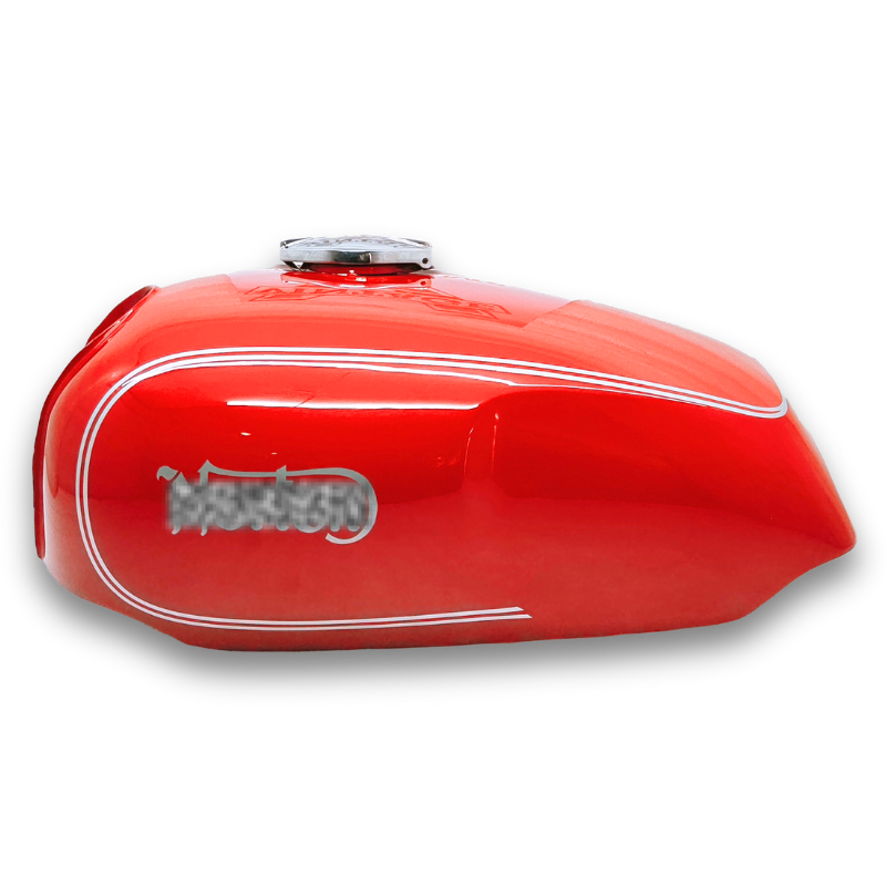 Gas Tank For Norton Commando 750 850 Red with Silver Stripe