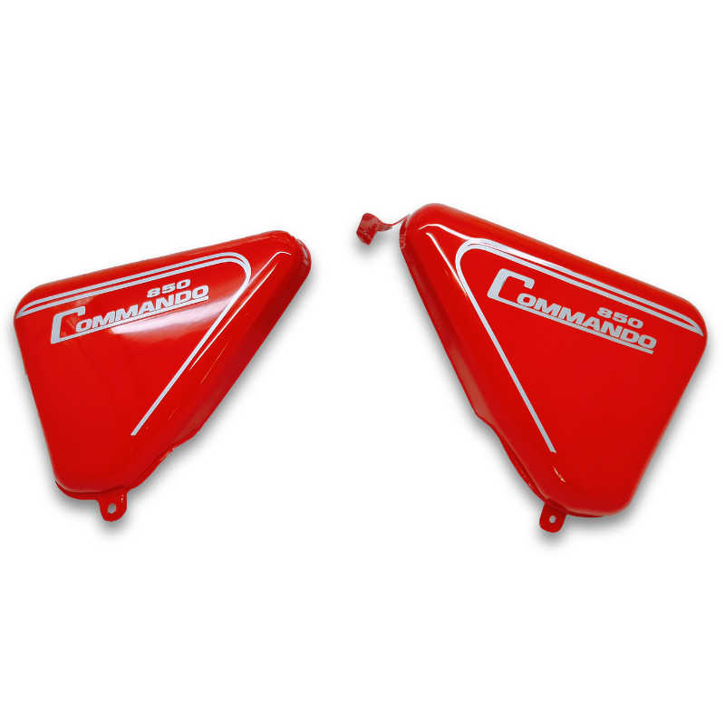 Side Panels For Norton Commando 850 Red