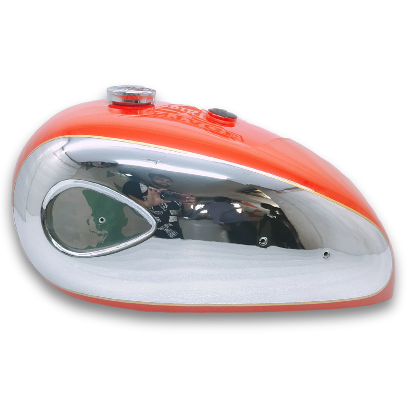 Gas Tank For BSA 1960's Super Rocket A7 A10 Red and Chrome