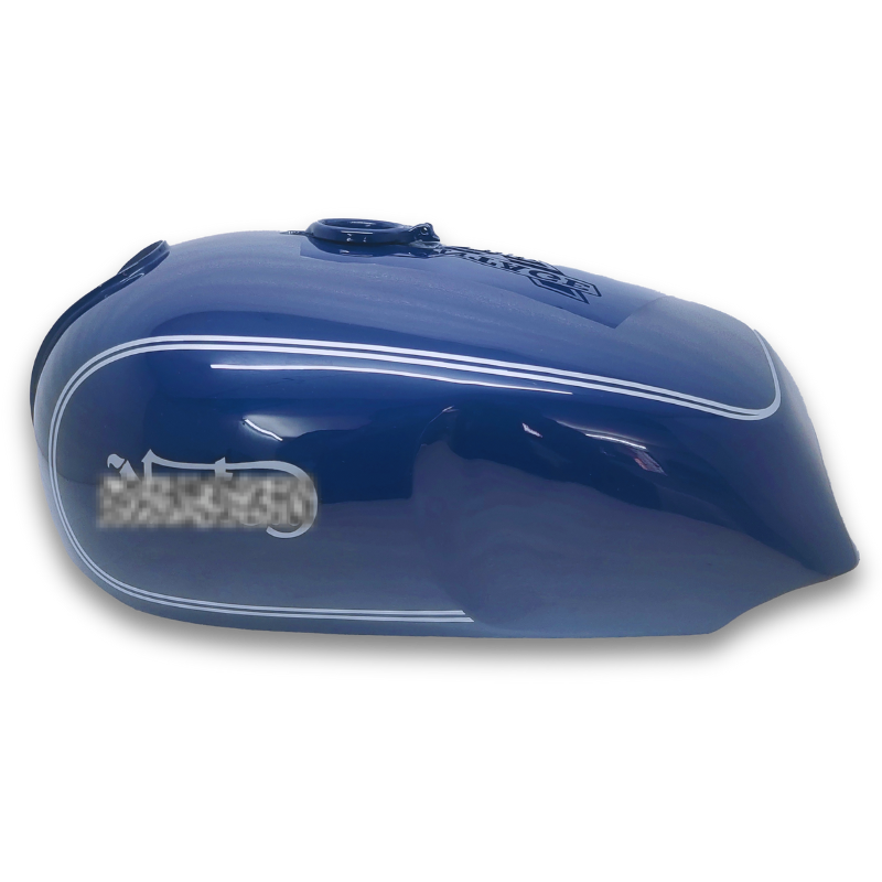 Gas Tank For Norton Commando 750 850 Blue with Silver Stripe