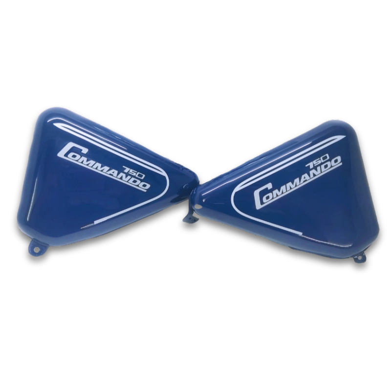 Side Panels For Norton Commando 750 Blue