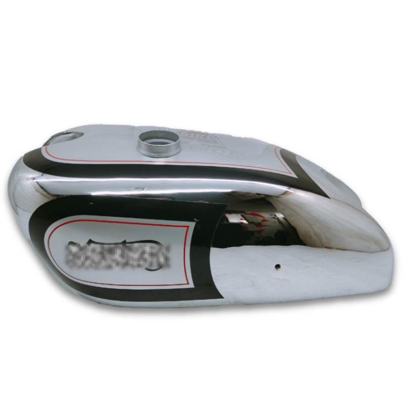 Gas Tank For Norton 1930's International 500cc 1 cyl Silver and Chrome