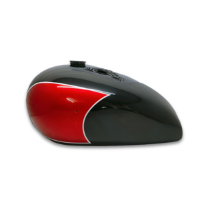 Gas Tank For 1970's Triumph T140 Bonneville Red and Black