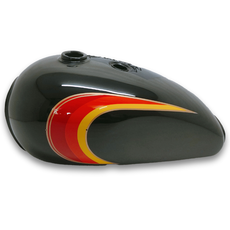 Gas Tank For 1980's Triumph TSX 750 Black