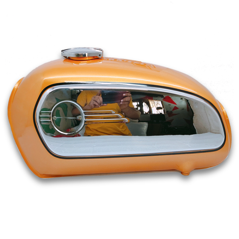 Gas Tank For Bmw R75/5 1970's Toaster Amber Color with Side Plates