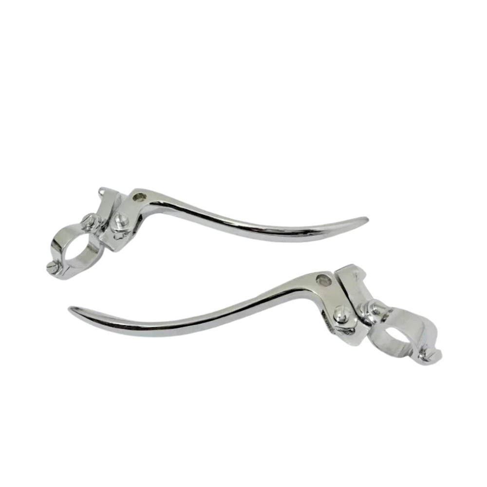 Fits Triumph Vintage BSA Ariel Brake & Clutch Lever Set Chrome Plated 7/8"