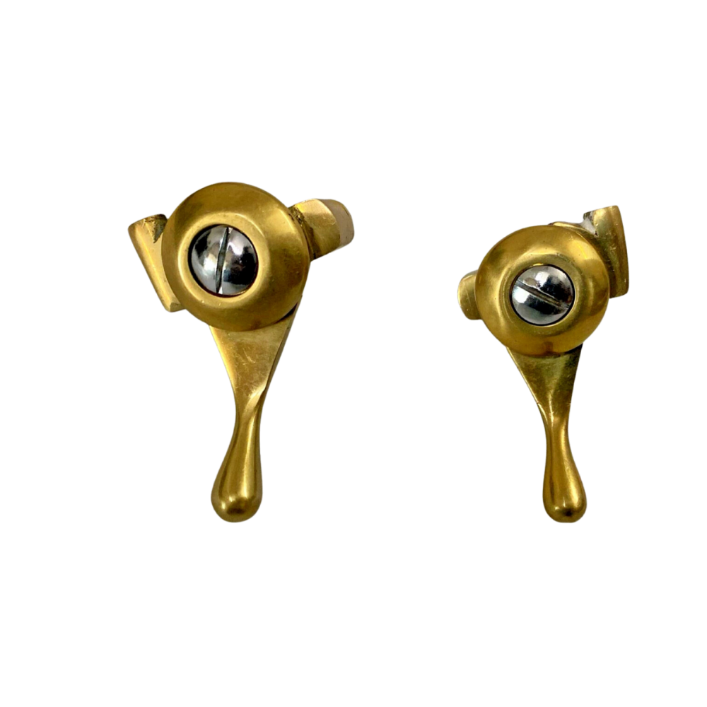 Fit For RE, Triumph 1 inch Handlebar RH & LH Ball End Choke Lever Brass