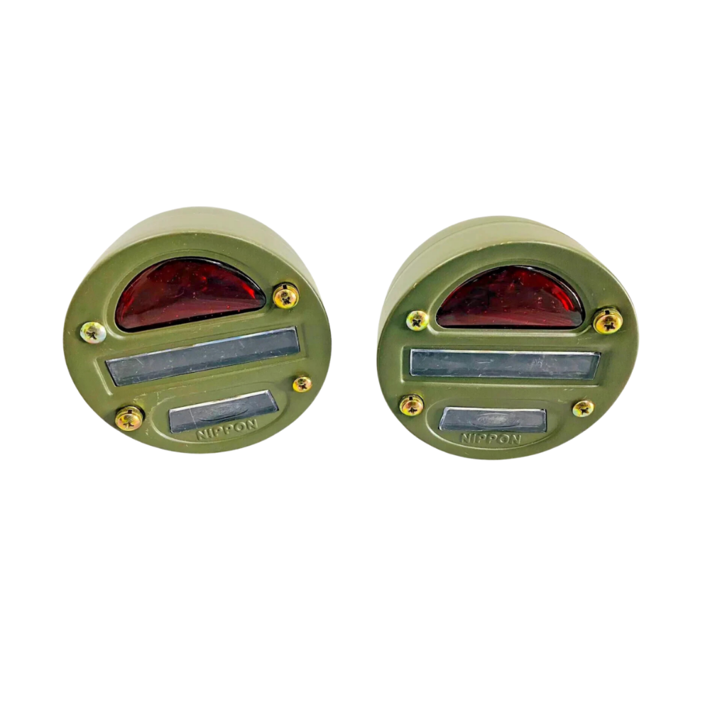 Fits Willys MB Ford GPW Jeep Truck Military Cat Eye Rear Tail Light 4'' (Pair)