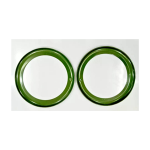 Fits Willys Jeep 46-53 CJ-2A CJ3A Headlight Outer Bezel Green (Pair)