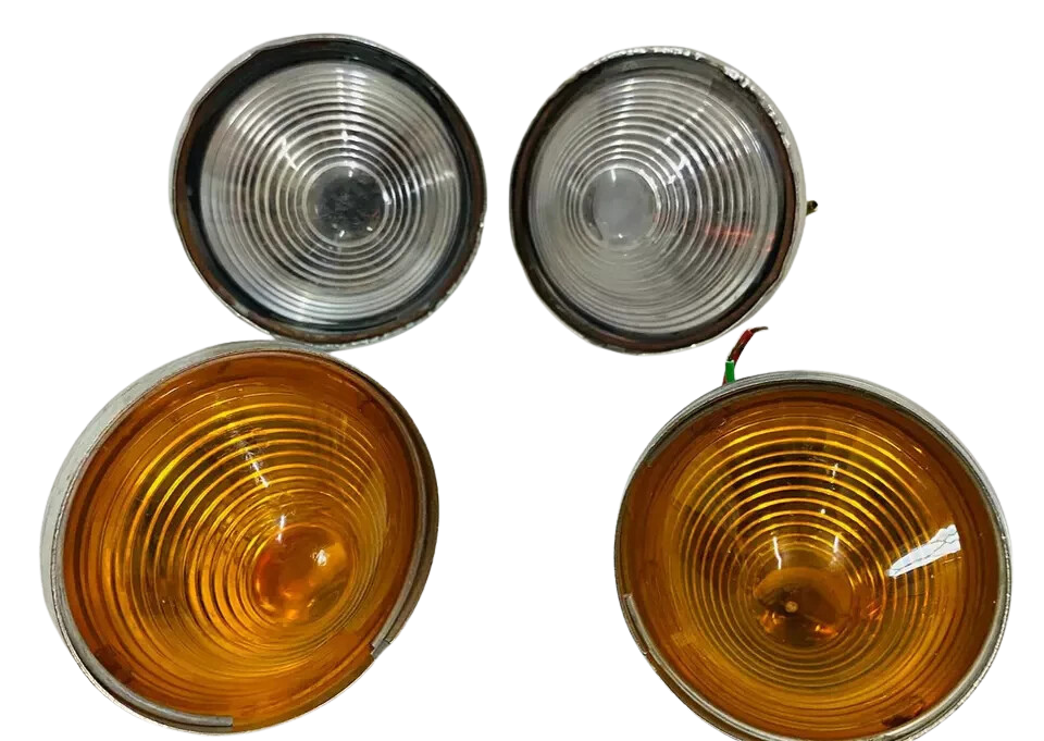 WILLYS JEEP CJ-3B CJ3 CJ5 CJ6 PARKING/TURN SIGNAL CLEAR AND ORANGE LIGHT SET