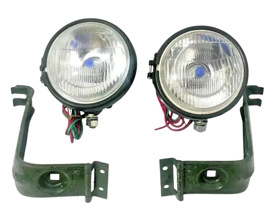 FITS Willys Jeep MB Ford GPW Headlight Light with Bracket Pair Left & Right