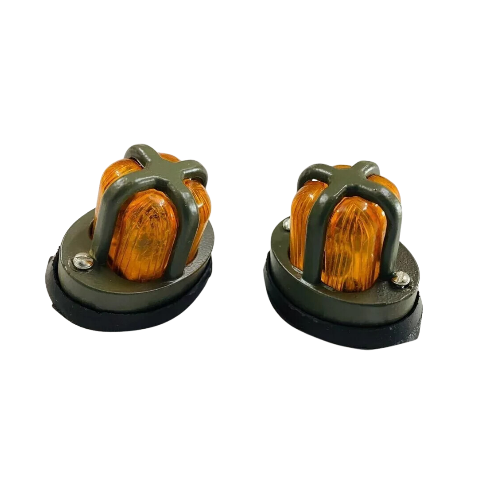 FITS JEEPS WILLY FORD MB GPW CJ2A CJ3B CJ3B PARKING LIGHT PAIR WITH GRILL