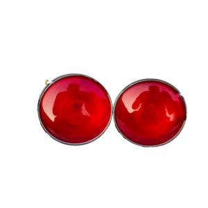 Fits Willys Jeeps Tail Light With Number Plate Illuminator Red Lens (Pair)