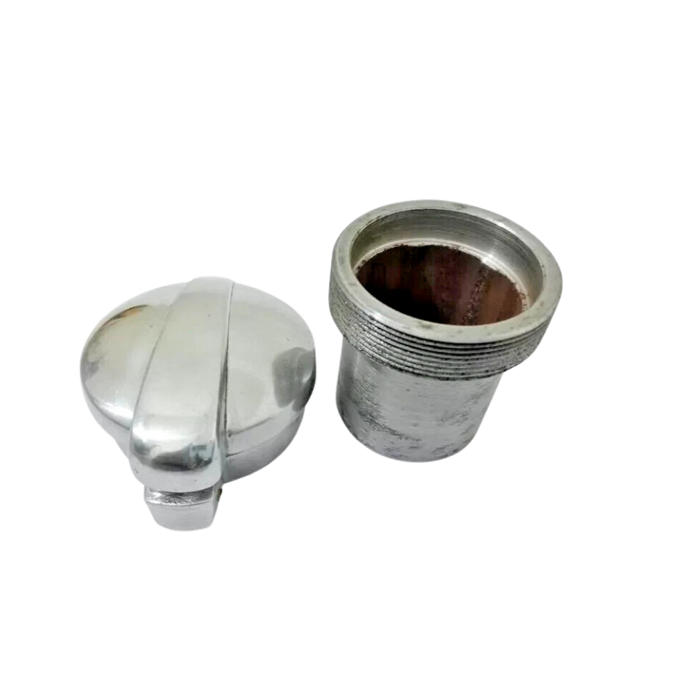 2.5" MONZA POLISHED ALLOY PETROL TANK FUEL FLIP CAP FOR CAFE RACER BSA AJS