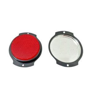 2X Red Reflector Black Bezel Fits Jeeps Willys M38 M151A1 M35 M37 Truck