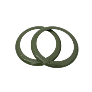 Fits Willys 46-53 CJ-2A CJ-3A JEEPS Headlight Outer Bezel Set Military Green