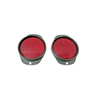 Fits jeeps Willys M38 M38A1 M151 M37 M715 Red Reflector Assy Pair Late M-series