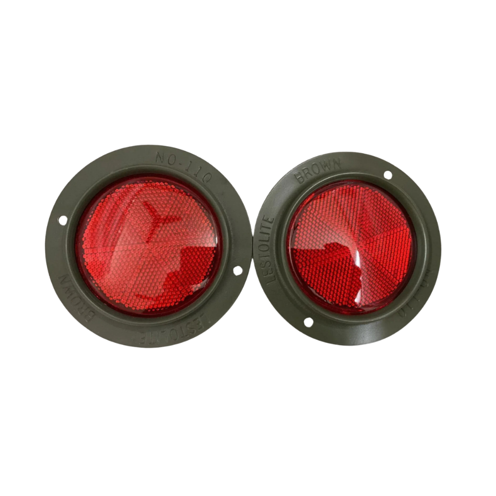 Fits jeeps Willys M38 M38A1 M151 M37 M715 Red Reflector Assy Late M-series