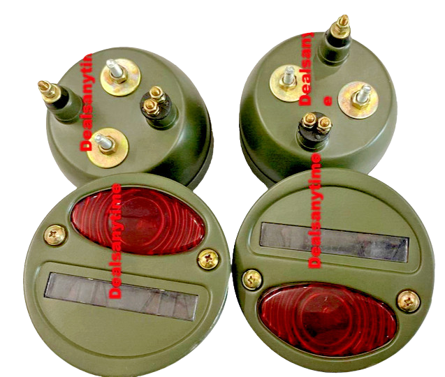 FITS Willys MB Ford GPW Jeeps Truck Military Cat Eye Rear Tail Light (4 Pcs)
