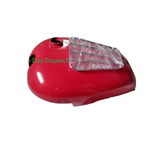 FITS TRIUMPH T100, 3T & 5T PETROL FUEL TANK IN RED AND WHITE PAINT (REPRO)