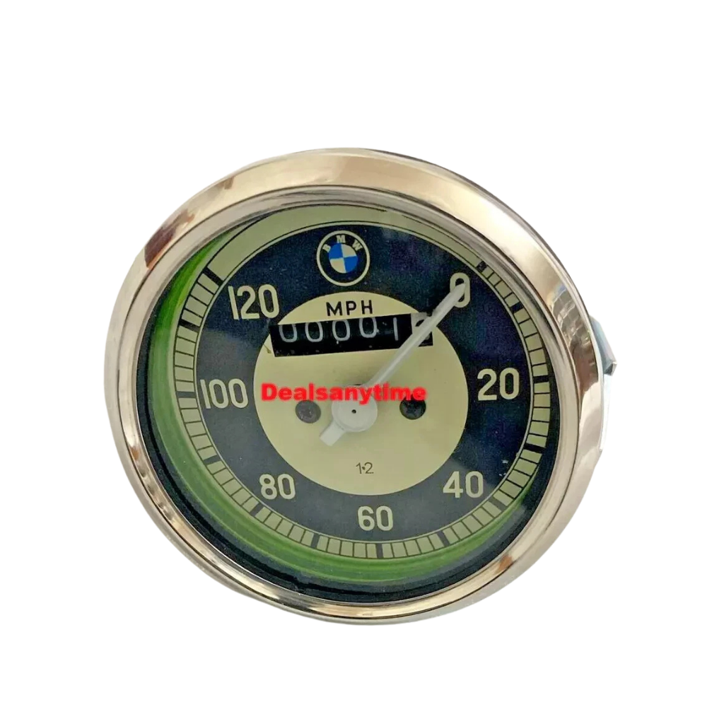 FITS BMW 0-120 MPH MOTORCYCLE SPEEDO REPLICA FITS MANY MODELS SMITHS