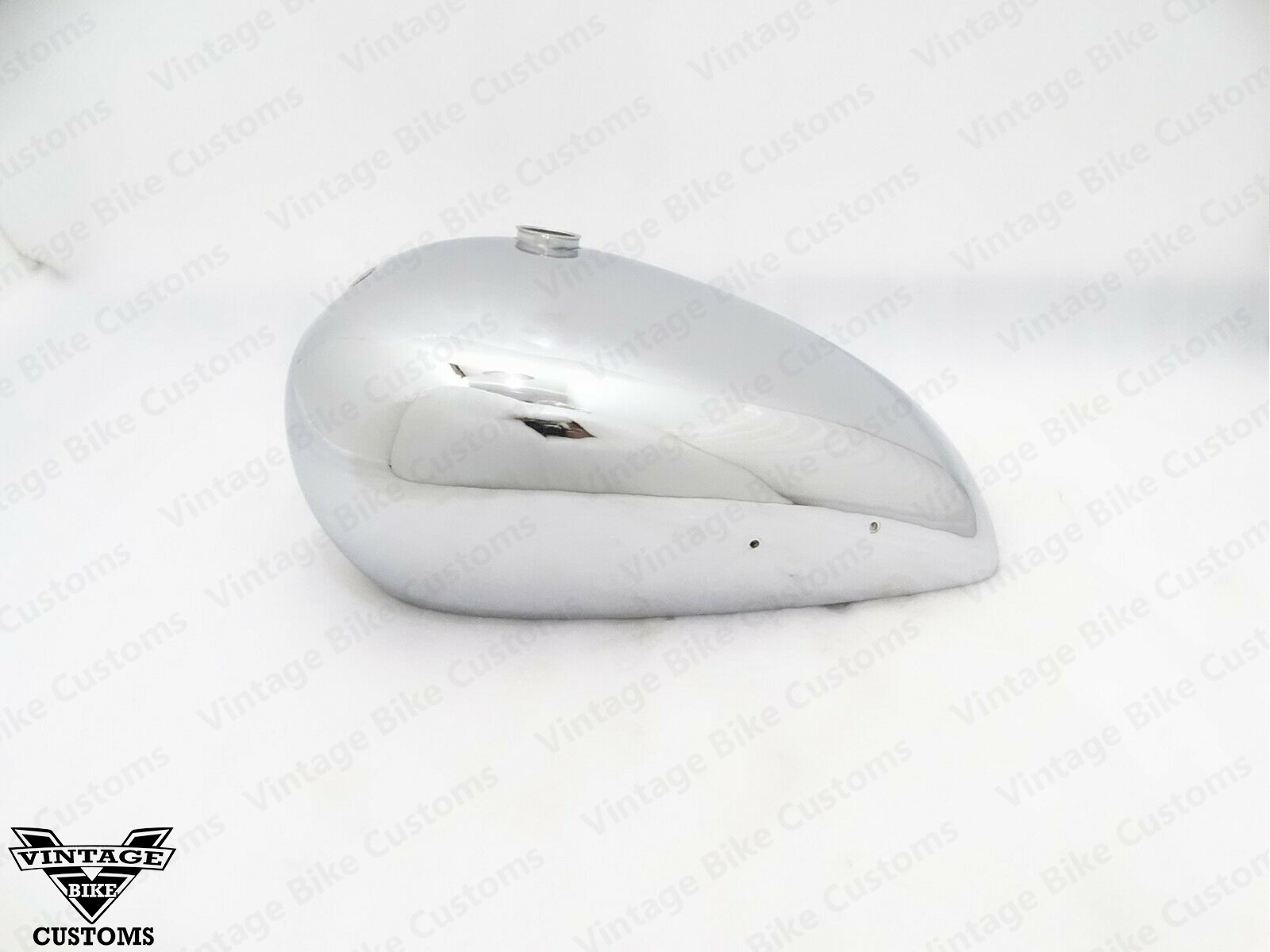 Gas Tank For Triumph 3Hw +Out Air Cleaner Cutaway In Chrome