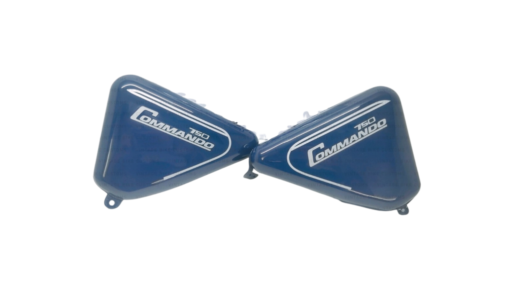 Side Panels For Norton Commando Roadster 750Cc Blue Paint