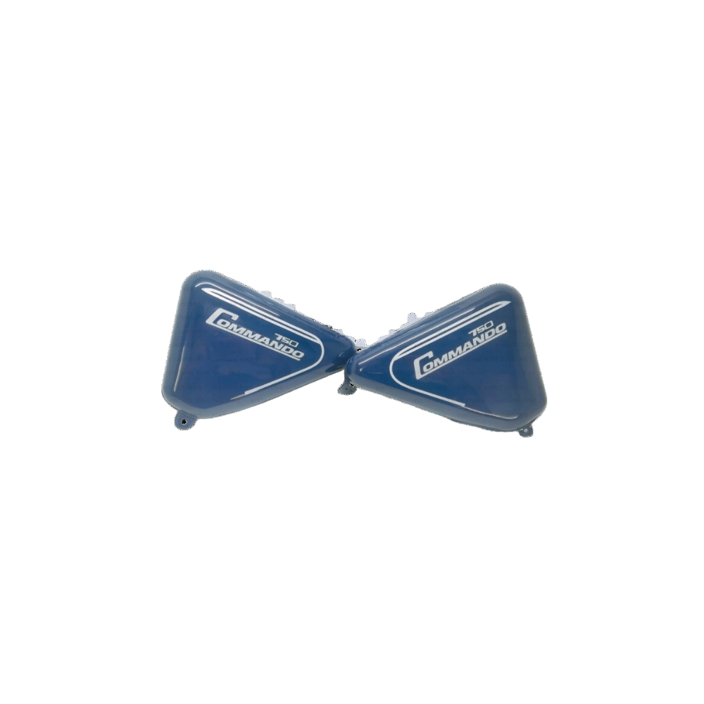 Side Panels For Norton Commando Roadster 750Cc Blue Paint