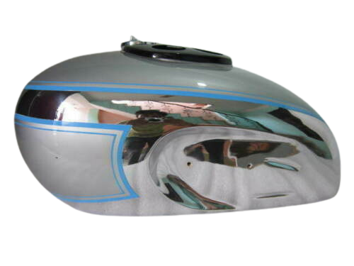 Gas Tank For Triumph T90 5T Speed Twin Chrome Silver Paint +Cap