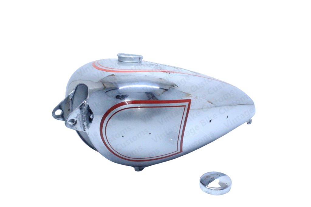 Gas Petrol Fuel Tank For Bsa B31 Silver Paint Chromed