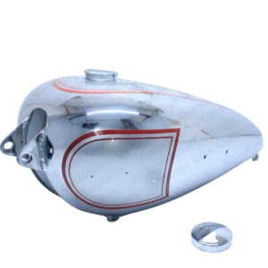 Gas Petrol Fuel Tank For Bsa B31 Silver Paint Chromed