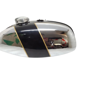 Gas Tank For Bsa B25 B50 Tr25 1971-73 D355 Chrome & Black Paint