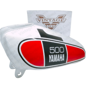Gas Tank For Yamaha Xt 500 Tt 500 1977's Model In White And Red Paint