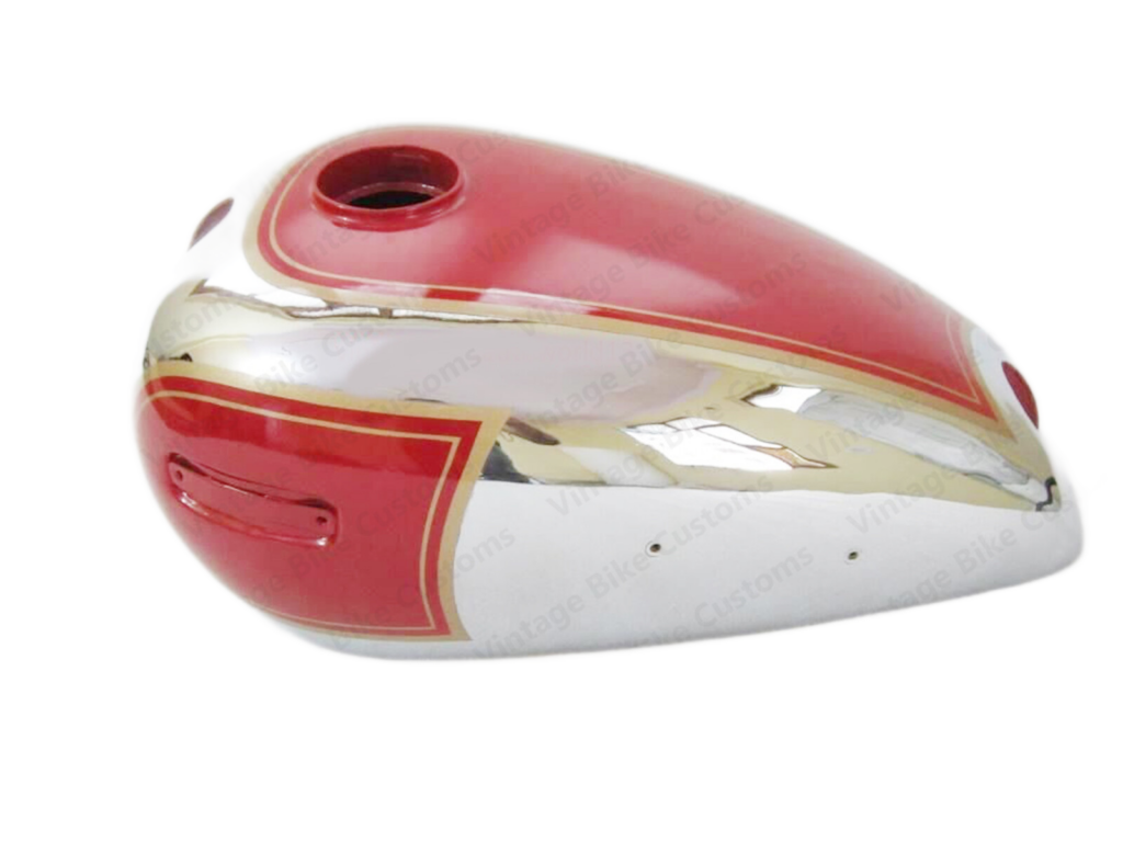 Gas Tank For Ariel 500Cc In Red Paint And Chrome (Fuel Tank)