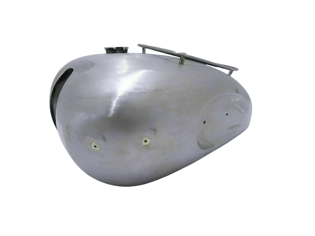 Gas  Tank For Triumph Tr5 T100 In Raw With Parcal Rack