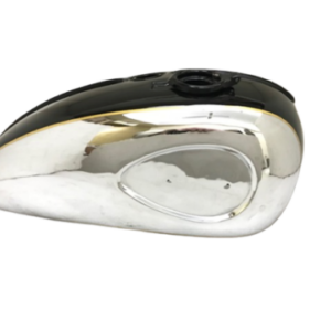 Gas Tank For Bsa A65 1968-69 Us Specs 2 Gallon In Black Paint &Chrome